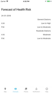 Hong Kong Air Quality AQI/AQHI screenshot 1