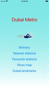 Dubai Metro - app screenshot 0