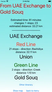 Dubai Metro - app screenshot 1