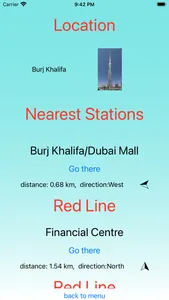 Dubai Metro - app screenshot 4