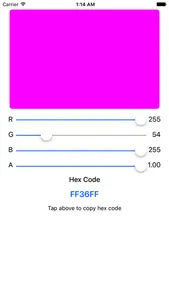 RGB Color App - RGB Value Converter Hex Color Code screenshot 0