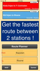 Stockholm Metro - map and route planner screenshot 0