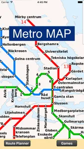 Stockholm Metro - map and route planner screenshot 1