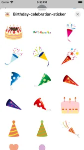 Birthday celebration sticker screenshot 0