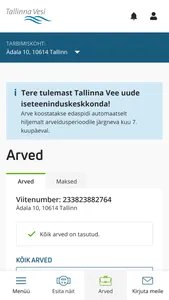 Tallinna Vesi iseteenindus screenshot 3