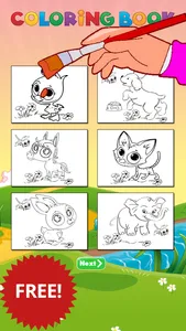 animal coloring page for kids screenshot 1