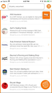 HAP Member Discounts screenshot 2