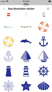 Sea illustration sticker screenshot 1