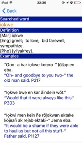 Marshallese Dictionary screenshot 1