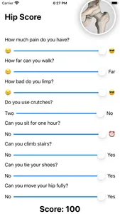 Hip Score screenshot 1