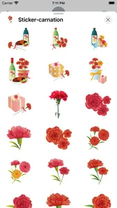 Sticker carnation screenshot 1