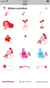 Sticker carnation screenshot 2