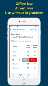 Cruncher: Callaway Handicap screenshot 1