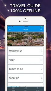 Seville Travel Guide with Offline Street Map screenshot 0