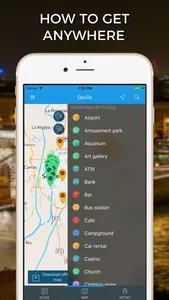 Seville Travel Guide with Offline Street Map screenshot 2