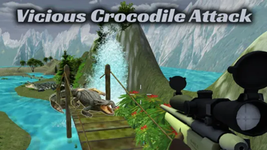 Wild Crocodile Attack 2017: Alligator Hunting 3D screenshot 1