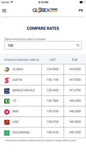 Globex 2000 Currency Exchange screenshot 2