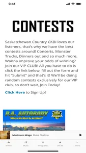 900 CKBI Saskatchewan screenshot 1