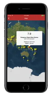 QuakeList - Recent Earthquakes screenshot 2