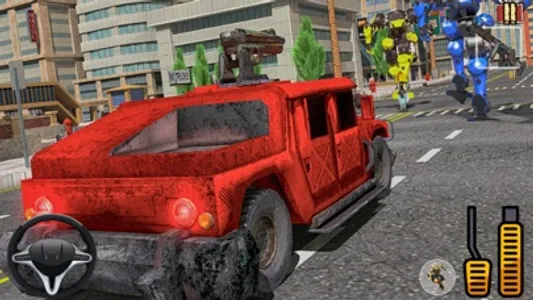 Hummer Car Robot Fighting Game screenshot 1