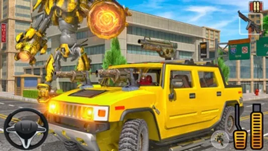 Hummer Car Robot Fighting Game screenshot 3