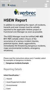 Verbrec HSEW App screenshot 2