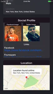 Findr - Social profiles tracker for messenger screenshot 1