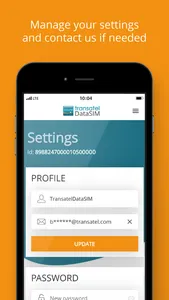 Transatel DataSIM selfcare screenshot 3