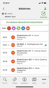 HCR App - Fahrplan Herne screenshot 1