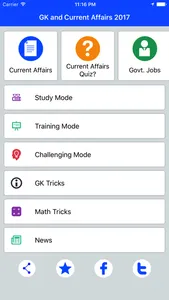 GK and Current Affairs 2017 (English) screenshot 1