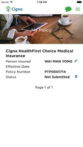 MyCigna HK screenshot 2