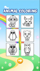 Kids Animals Coloring Pages for Girls & Boys screenshot 1