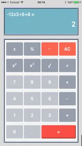 Basic Calculator (-/+) screenshot 2