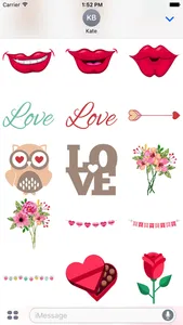 Love Stickers #1 for iMessage screenshot 1