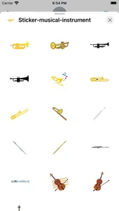 Sticker musical instrument screenshot 0