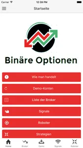 Binäre Optionen Broker & Strategie screenshot 0