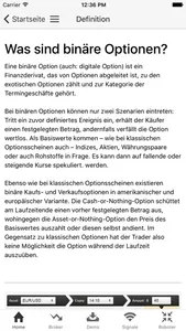Binäre Optionen Broker & Strategie screenshot 1