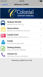 Colonial Airport Parking screenshot 0