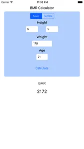 BMR Calculator - Basal Metabolic Rate Calc Resting screenshot 0