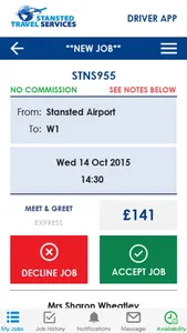 Stansted Driver App screenshot 2