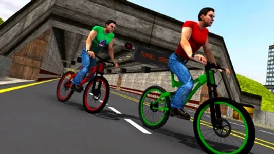 Rooftop BMX Bicycle Stunt Rider - Cycle Simulation screenshot 4