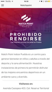 Match Point Indoor Padel screenshot 3