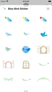 Blue Bird Sticker screenshot 0