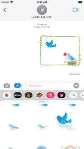 Blue Bird Sticker screenshot 2