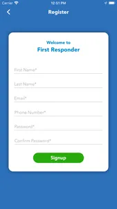 First Responder Application screenshot 2