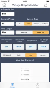 Voltage Drop Calculator. screenshot 3