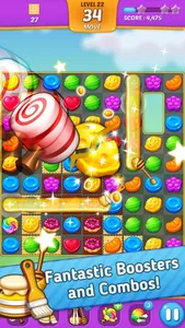 Sweet Cookie Crush - 3 match puzzle charm splash screenshot 0