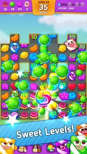 Sweet Cookie Crush - 3 match puzzle charm splash screenshot 1