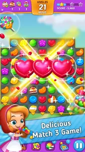 Sweet Cookie Crush - 3 match puzzle charm splash screenshot 3