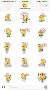 Sleepless Guy Stickers screenshot 1